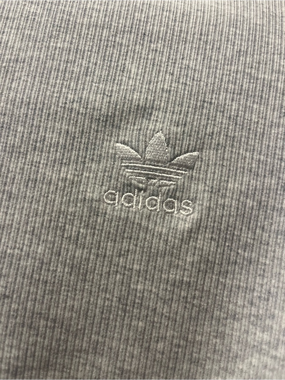 Adidas Ribbed Cropped Tee - Picture 5 of 7